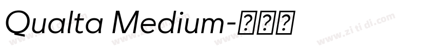Qualta Medium字体转换